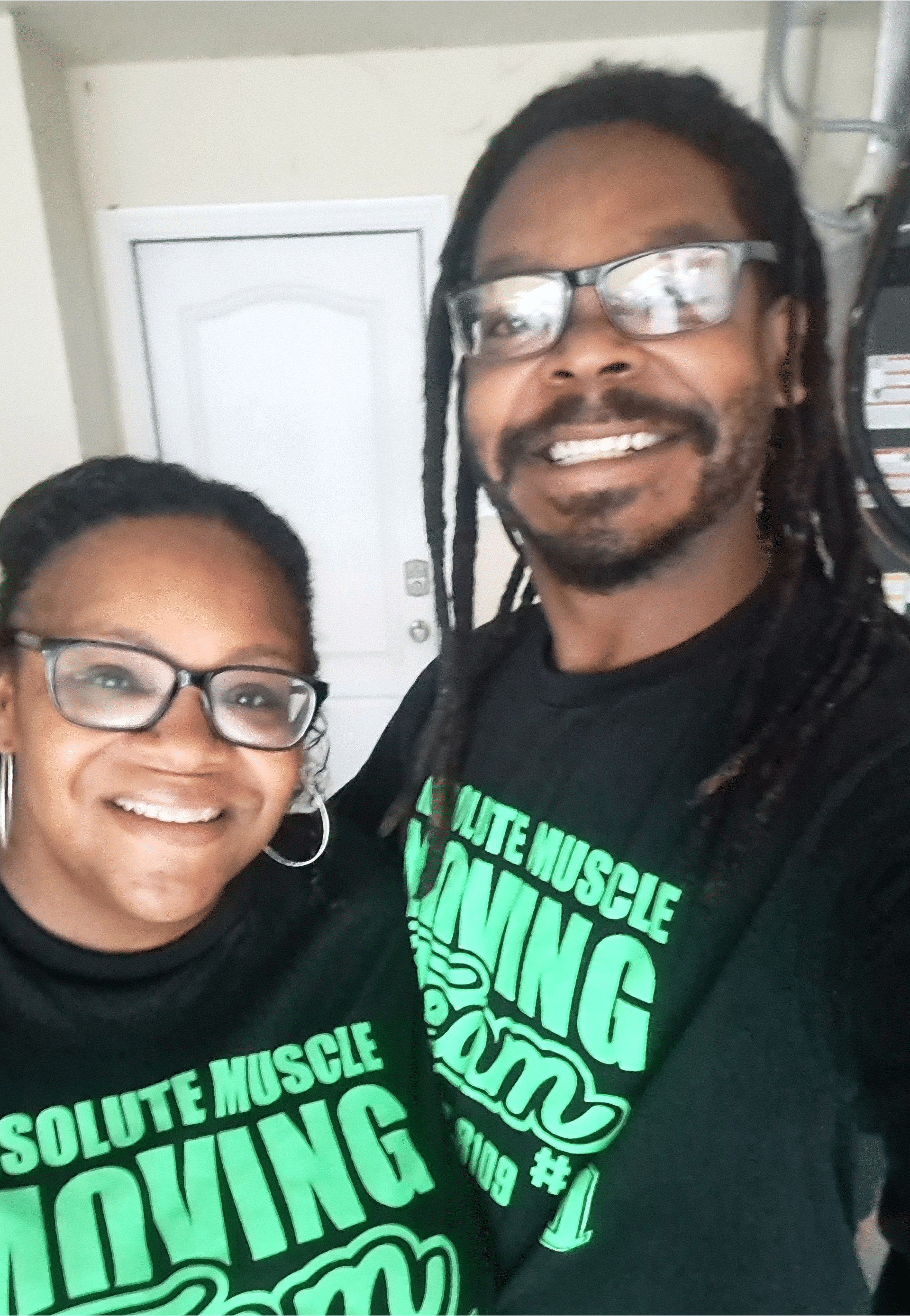 Absolute Muscle Movers providing labor services for a local move in NWA