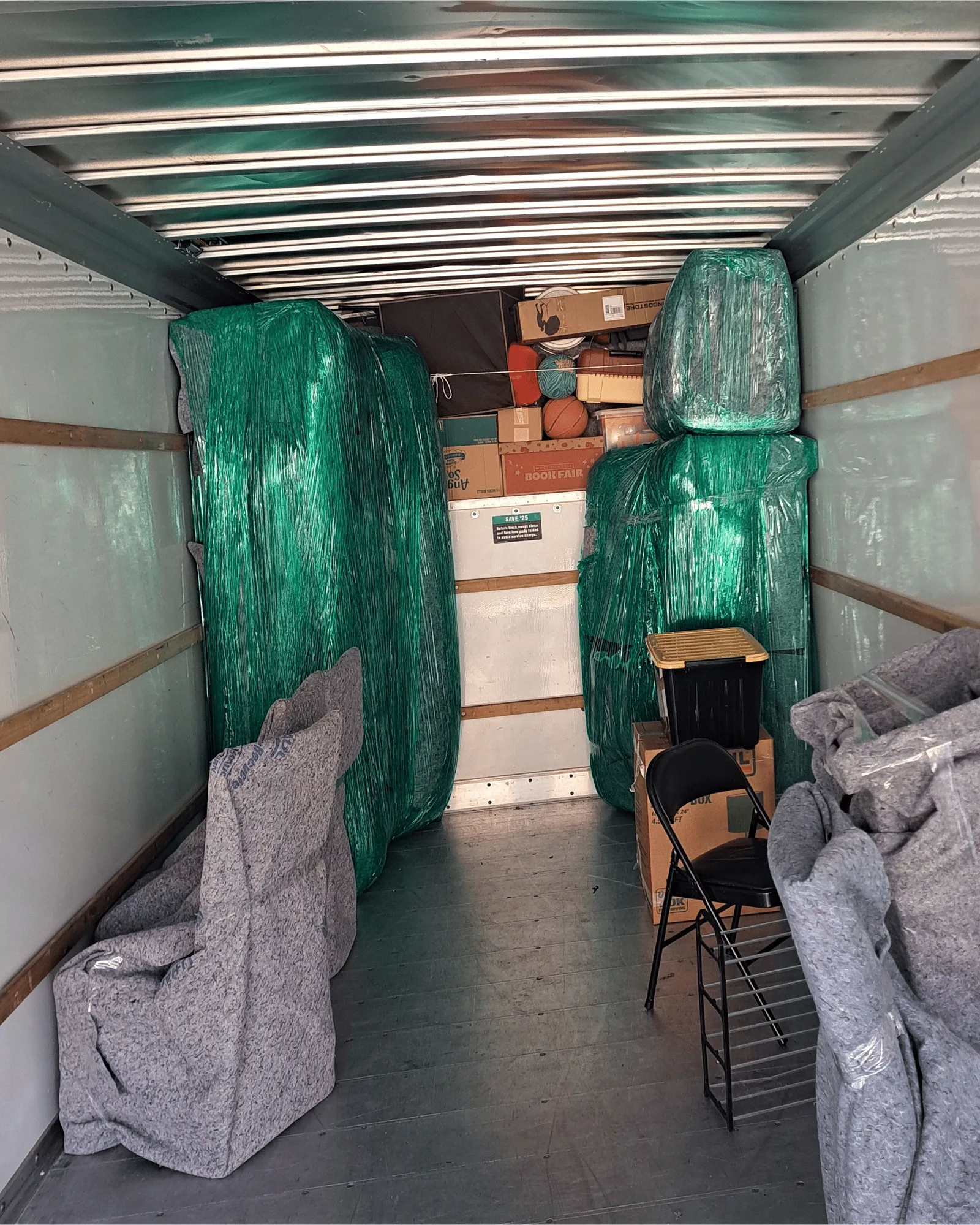 Professional moving equipment used by Muscle Movers in Oklahoma and Arkansas